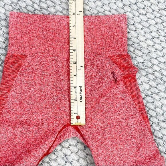 Gymshark Flex High Waist Seamless Leggings XS Red Marl Claret - Picture 8 of 9